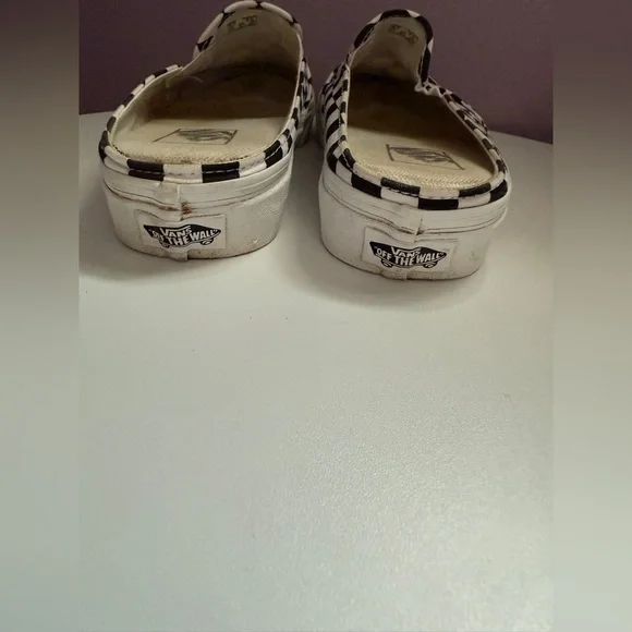 Vans Checkerboard Classic Slip-On Mule Signature Rubber Waffle Outsole Women Sz8 - Picture 7 of 10